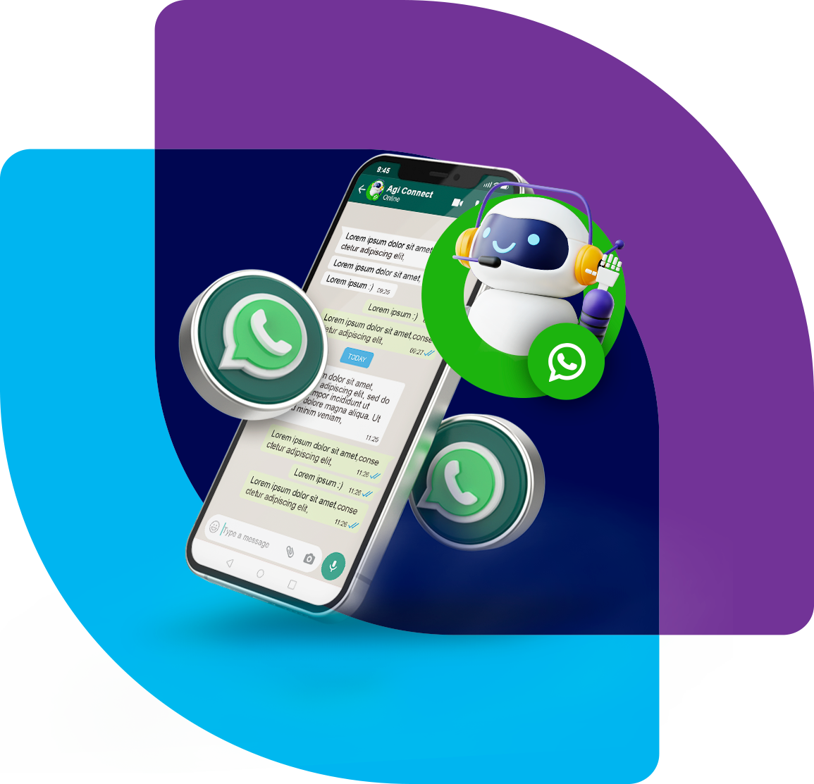 Agi Connect WhatsApp - Plataforma de atendimento profissional